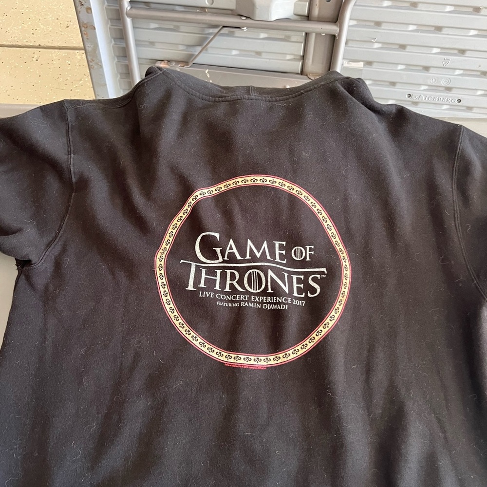 rare HBO Store Shop Game of Thrones Black Hoodie jacket sweatshirt - Picture 6 of 10